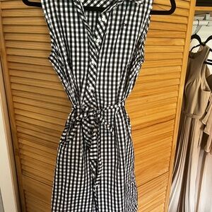 Black and White Gingham Dress